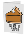 TooLoud You are the PUMPKIN 10 Pack of 5x7 Inch Side Fold Blank Greeting Cards-Greeting Cards-TooLoud-Davson Sales