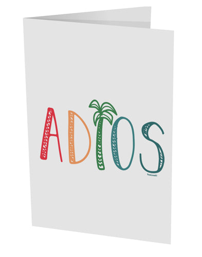 TooLoud Adios 10 Pack of 5x7 Inch Side Fold Blank Greeting Cards