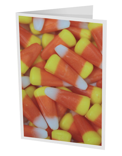 Candy Corn 10 Pack of 5x7&#x22; Side Fold Blank Greeting Cards by TooLoud-Greeting Cards-TooLoud-White-Davson Sales