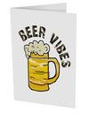 TooLoud Beer Vibes 10 Pack of 5x7 Inch Side Fold Blank Greeting Cards-Greeting Cards-TooLoud-Davson Sales