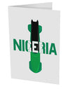 Nigeria Bobsled 10 Pack of 5x7&#x22; Side Fold Blank Greeting Cards by TooLoud