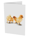 Cute Chicks 10 Pack of 5x7&#x22; Side Fold Blank Greeting Cards-Greeting Cards-TooLoud-White-Davson Sales