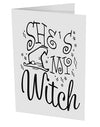 TooLoud She's My Witch 10 Pack of 5x7 Inch Side Fold Blank Greeting Cards-Greeting Cards-TooLoud-Davson Sales