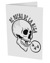 TooLoud Me Muero De La Risa Skull 10 Pack of 5x7 Inch Side Fold Blank Greeting Cards-Greeting Cards-TooLoud-Davson Sales