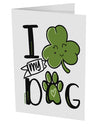 TooLoud I Shamrock my Dog 10 Pack of 5x7 Inch Side Fold Blank Greeting Cards-Greeting Cards-TooLoud-Davson Sales