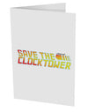 Save The Clock Tower 10 Pack of 5x7&#x22; Side Fold Blank Greeting Cards by TooLoud-TooLoud-White-Davson Sales