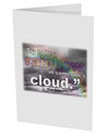 Rainbow in Cloud M Angelou 10 Pack of 5x7&#x22; Side Fold Blank Greeting Cards by TooLoud-Greeting Cards-TooLoud-White-Davson Sales