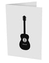 Acoustic Guitar Cool Musician 10 Pack of 5x7&#x22; Side Fold Blank Greeting Cards by TooLoud-Greeting Cards-TooLoud-White-Davson Sales