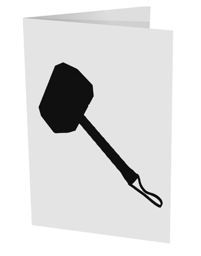 Thors Hammer Nordic Runes Lucky Odin Mjolnir Valhalla 10 Pack of 5x7&#x22; Side Fold Blank Greeting Cards by TooLoud-TooLoud-White-Davson Sales