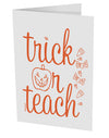 TooLoud Trick or Teach 10 Pack of 5x7 Inch Side Fold Blank Greeting Cards-Greeting Cards-TooLoud-Davson Sales