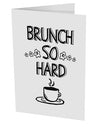 TooLoud Brunch So Hard Eggs and Coffee 10 Pack of 5x7 Inch Side Fold Blank Greeting Cards-Greeting Cards-TooLoud-Davson Sales