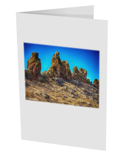 Crags in Colorado 10 Pack of 5x7&#x22; Side Fold Blank Greeting Cards by TooLoud-Greeting Cards-TooLoud-White-Davson Sales