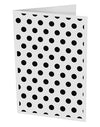 Black Polka Dots on White Collapsible Neoprene Bottle Insulator All Over Print by TooLoud-TooLoud-White-Davson Sales