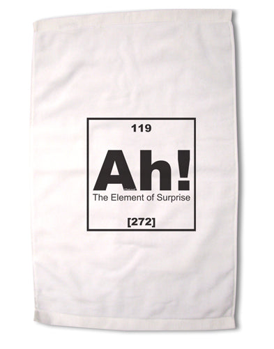 Ah the Element of Surprise Funny Science Premium Cotton Sport Towel 16 x 22 Inch by TooLoud-Sport Towel-TooLoud-16x25"-Davson Sales