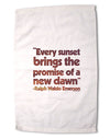 Emerson Sunset Quote Premium Cotton Sport Towel 16"x25"-Sport Towel-TooLoud-Davson Sales
