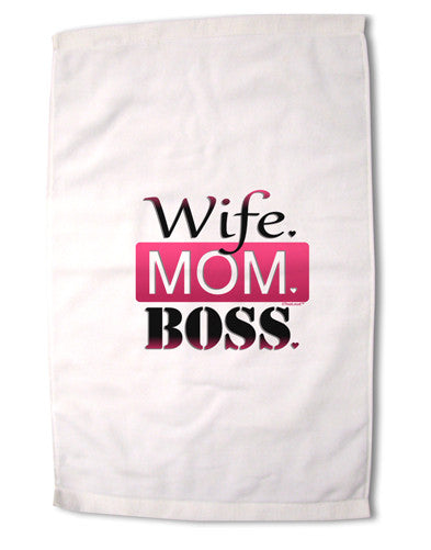 Wife Mom Boss Premium Cotton Sport Towel 16 x 22 Inch-Sport Towel-TooLoud-16x25"-Davson Sales