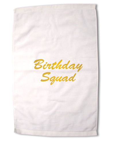 Birthday Squad Text Premium Cotton Sport Towel 16 x 22 Inch by TooLoud-Sport Towel-TooLoud-16x25"-Davson Sales