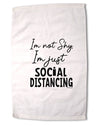 I'm not Shy I'm Just Social Distancing Premium Cotton Sport Towel 16 x 22 Inch-Sport Towel-TooLoud-Davson Sales