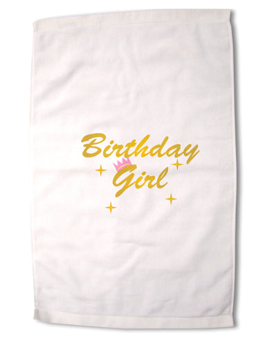 Birthday Girl Text Premium Cotton Sport Towel 16 x 22 Inch by TooLoud-Sport Towel-TooLoud-16x25"-Davson Sales