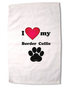 I Heart My Border Collie Premium Cotton Sport Towel 16 x 22 Inch by TooLoud-Sport Towel-TooLoud-16x25"-Davson Sales