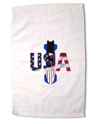 USA Bobsled Premium Cotton Sport Towel 16 x 22 Inch by TooLoud-Sport Towel-TooLoud-16x25"-Davson Sales