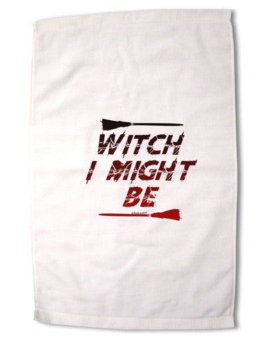 Witch I Might Be Premium Cotton Sport Towel 16 x 22 Inch by TooLoud-Sport Towel-TooLoud-16x25"-Davson Sales