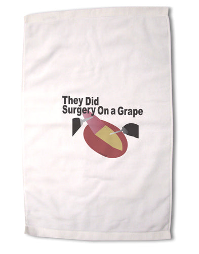 They Did Surgery On a Grape Premium Cotton Sport Towel 16 x 22 Inch by TooLoud-Sport Towel-TooLoud-16x25"-Davson Sales
