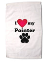 I Heart My Pointer Premium Cotton Sport Towel 16 x 22 Inch by TooLoud-Sport Towel-TooLoud-16x25"-Davson Sales