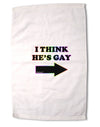 I Think He's Gay Right Premium Cotton Sport Towel 16 x 22 Inch by TooLoud-Sport Towel-TooLoud-16x25"-Davson Sales