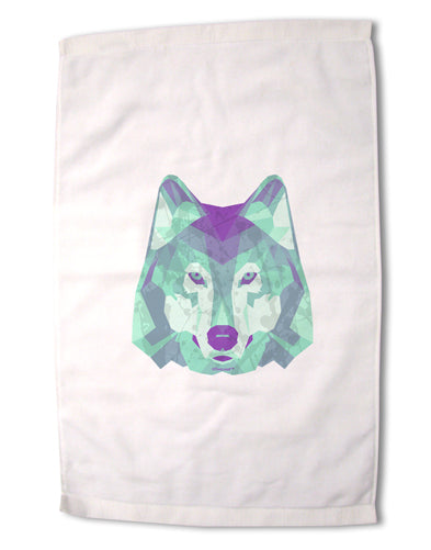 Geometric Wolf Head Premium Cotton Sport Towel 16 x 22 Inch by TooLoud-Sport Towel-TooLoud-16x25"-Davson Sales