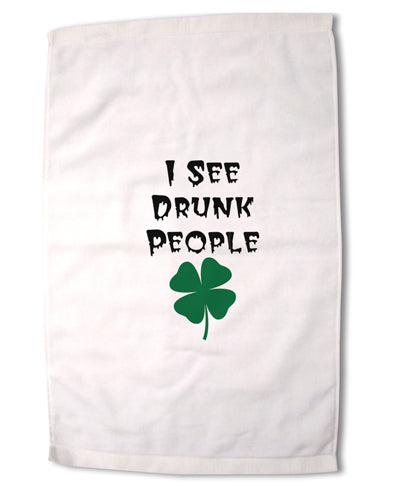 I See Drunk People Funny Premium Cotton Sport Towel 16 x 22 Inch by TooLoud-Sport Towel-TooLoud-16x25"-Davson Sales