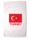 Turkey Flag with Text Premium Cotton Sport Towel 16 x 22 Inch by TooLoud-Sport Towel-TooLoud-16x25"-Davson Sales