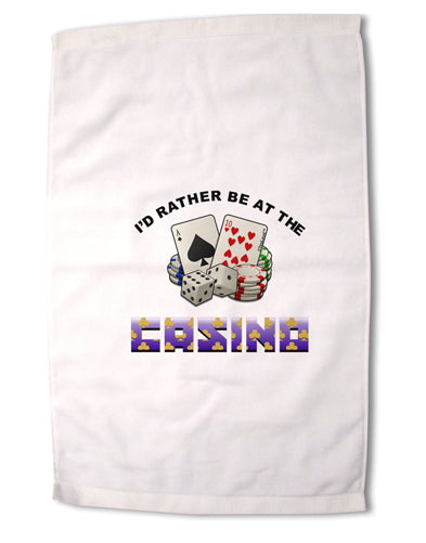 I'd Rather Be At The Casino Funny Premium Cotton Sport Towel 16 x 22 Inch by TooLoud-Sport Towel-TooLoud-16x25"-Davson Sales