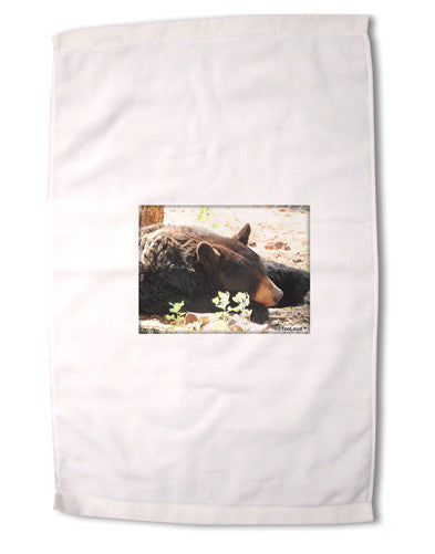 Laying Black Bear Premium Cotton Sport Towel 16 x 22 Inch-Sport Towel-TooLoud-16x25"-Davson Sales