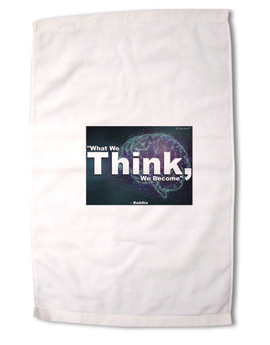 What We Think Buddha Premium Cotton Sport Towel 16 x 22 Inch-Sport Towel-TooLoud-16x25"-Davson Sales