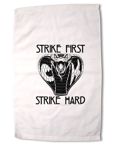 Strike First Strike Hard Cobra Premium Cotton Sport Towel 11 Inch x 22 Inch-Sport Towel-TooLoud-Davson Sales