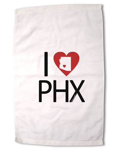 I Heart Phoenix Premium Cotton Sport Towel 16 x 22 Inch-Sport Towel-TooLoud-16x25"-Davson Sales