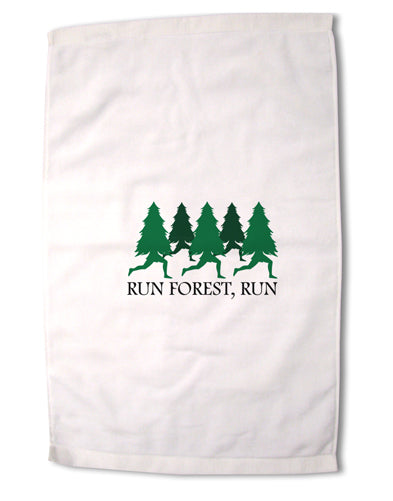 Run Forest Run Funny Premium Cotton Sport Towel 16 x 22 Inch by TooLoud-Sport Towel-TooLoud-16x25"-Davson Sales