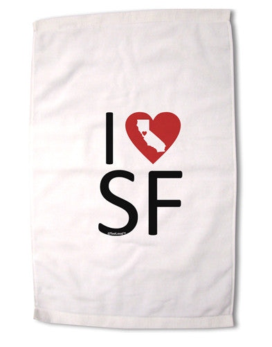 I Heart San Francisco Premium Cotton Sport Towel 16 x 22 Inch-Sport Towel-TooLoud-16x25"-Davson Sales