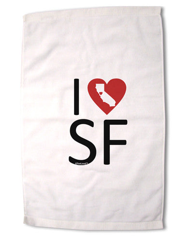 I Heart San Francisco Premium Cotton Sport Towel 16 x 22 Inch-Sport Towel-TooLoud-16x25"-Davson Sales