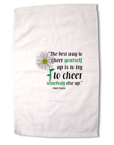 Cheer Yourself Up Mark Twain Premium Cotton Sport Towel 16 x 22 Inch-Sport Towel-TooLoud-16x25"-Davson Sales