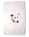 TooLoud White Wolf Head Cutout Premium Cotton Sport Towel 16 x 22 Inch-Sport Towel-TooLoud-16x25"-Davson Sales