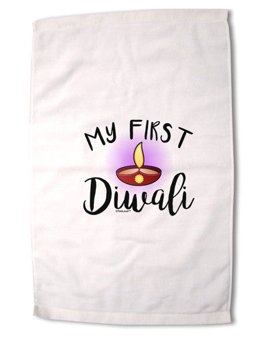 My First Diwali Premium Cotton Sport Towel 16 x 22 Inch by TooLoud-Sport Towel-TooLoud-16x25"-Davson Sales