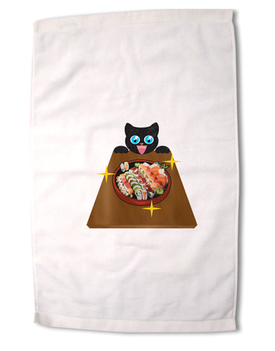 Anime Cat Loves Sushi Premium Cotton Sport Towel 16 x 22 Inch by TooLoud-Sport Towel-TooLoud-16x25"-Davson Sales