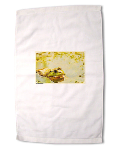 Bullfrog In Watercolor Premium Cotton Sport Towel 16 x 22 Inch by TooLoud-Sport Towel-TooLoud-16x25"-Davson Sales