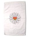 Pretty Daisy Heart Premium Cotton Sport Towel 16"x25"-Sport Towel-TooLoud-Davson Sales