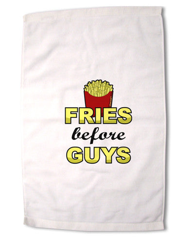 Fries Before Guys Premium Cotton Sport Towel 16 x 22 Inch by TooLoud-Sport Towel-TooLoud-16x25"-Davson Sales