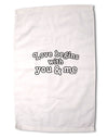 Love Begins With You and Me Premium Cotton Sport Towel 16 x 22 Inch by TooLoud-Sport Towel-TooLoud-16x25"-Davson Sales