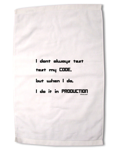 I Don't Always Test My Code Funny Quote Premium Cotton Sport Towel 16 x 22 Inch by TooLoud-Sport Towel-TooLoud-16x25"-Davson Sales