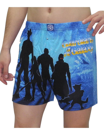 Marvel Comics Guardians Of The Galaxy Boxer Shorts for men-Boxer Shorts-Marvel Comics-Blue-Small-Davson Sales